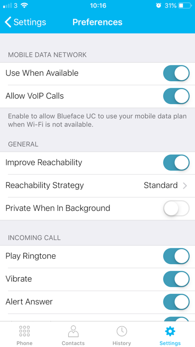 Blueface UC screenshot 3