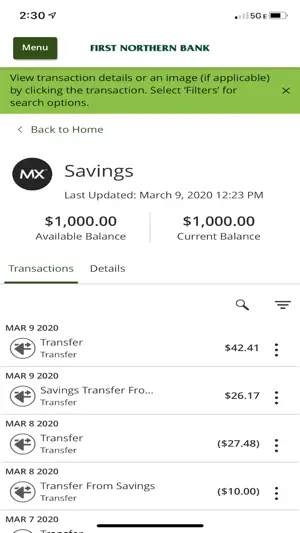 First Northern Mobile Banking screenshot 4