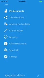amazon workdocs iphone screenshot 1