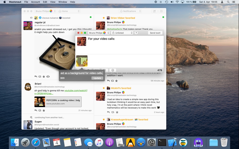 #7. Mastonaut (macOS) 由: Bruno Philipe Resende Silva
