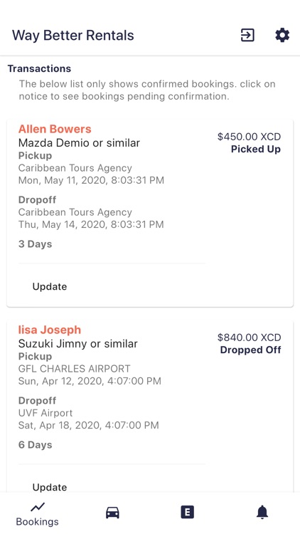 WayBetter Rentals Fleet Manage