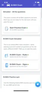 Indiana BMV Practice Exam screenshot #3 for iPhone