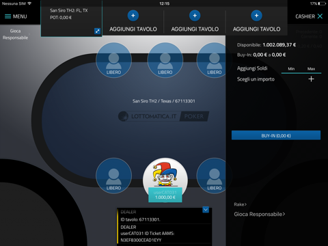 Lottomatica.it Poker screenshot 3