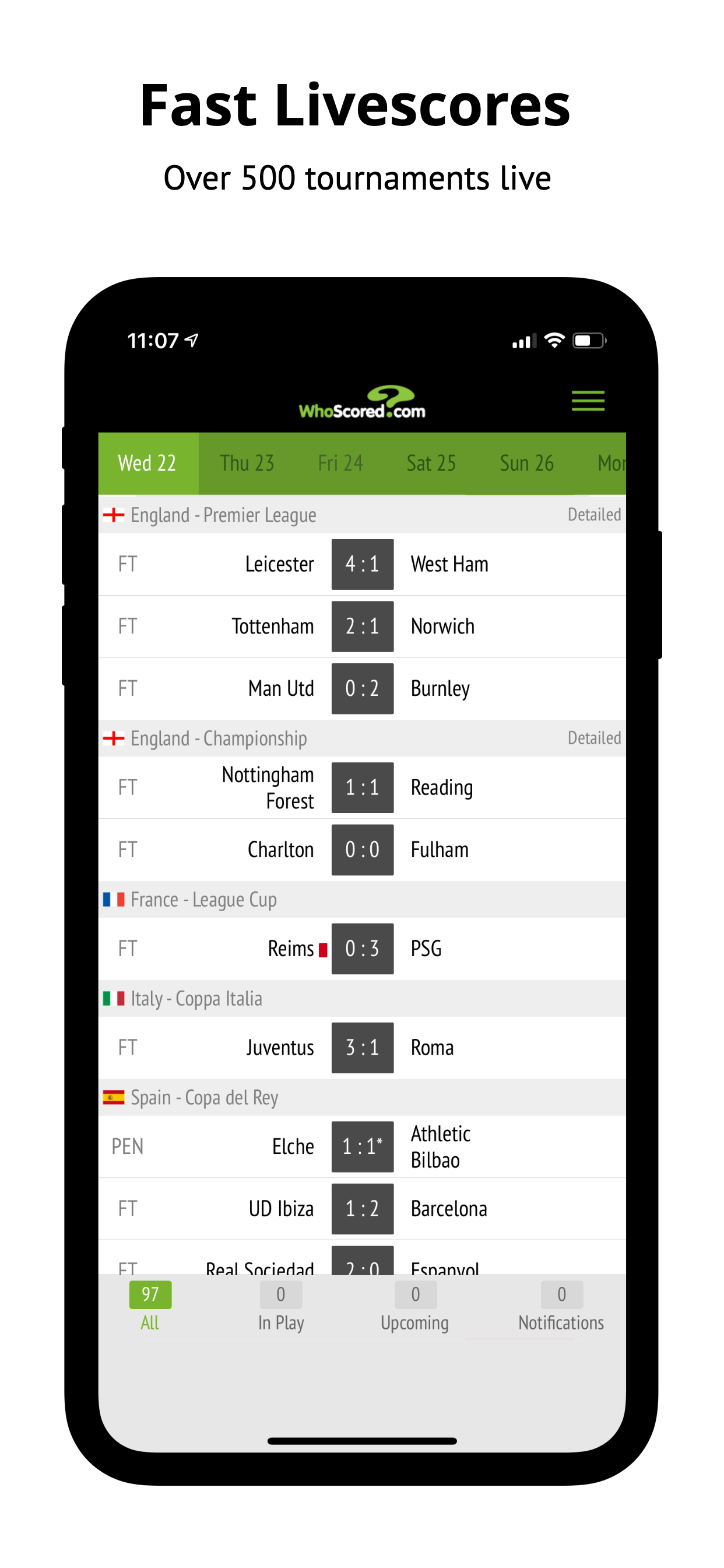 WhoScored Football Live Scores screenshot 3