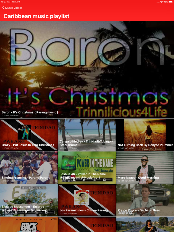 WB Radio iPad screenshot 5 - Music app