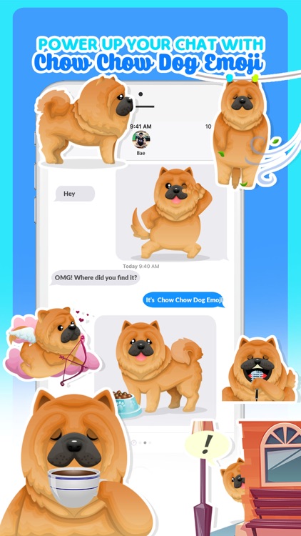 Chow Chow Dog Emoji Stickers