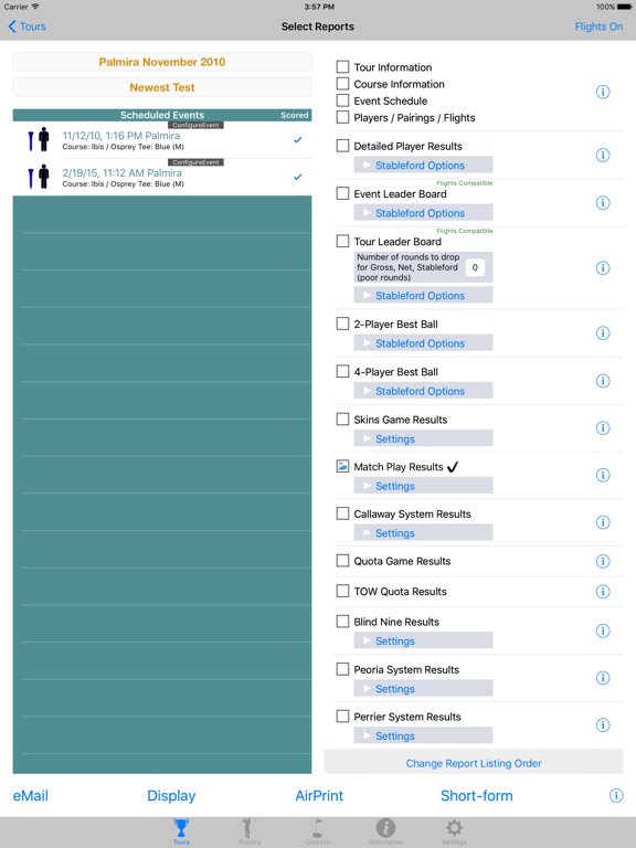 tourbot4Pro iPad screenshot 5 - Sports app
