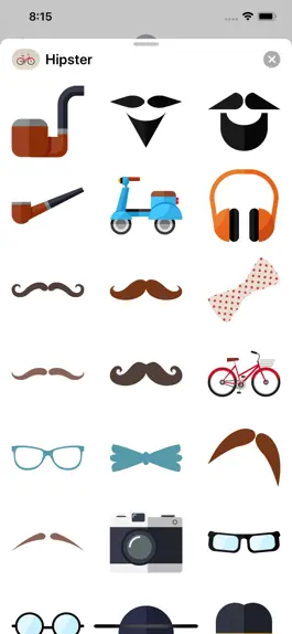 Game screenshot Hipster Stickers Pack mod apk
