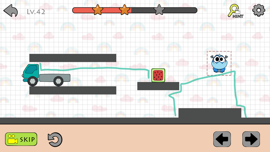#3. Dino Brain - Draw Physics Line (iOS) Podle: ICEBEAR., JSC