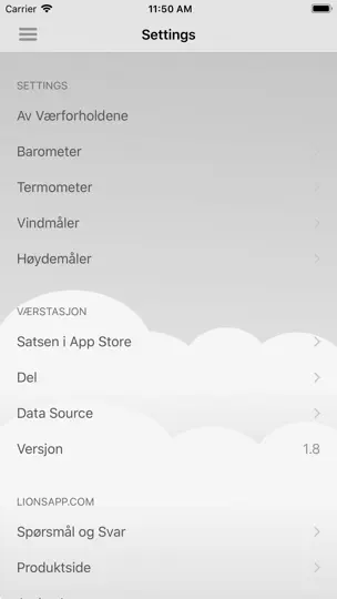 Værstasjon iPhone-skjermbilde 5