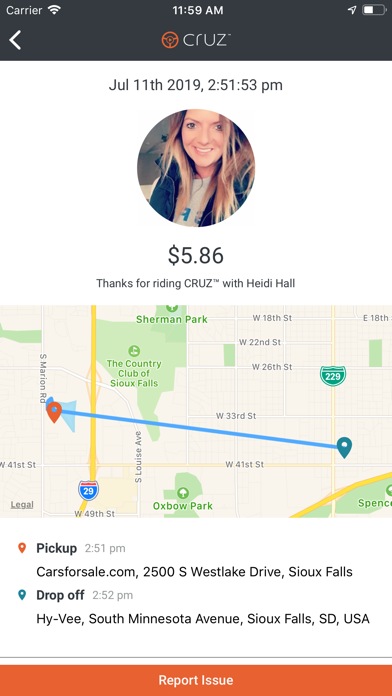 Screenshot #3 pour Cruz Rideshare