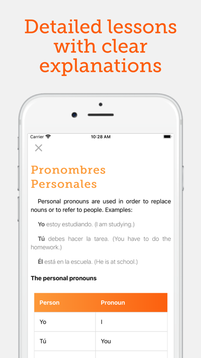 Gramático - Aprender Español Screenshot