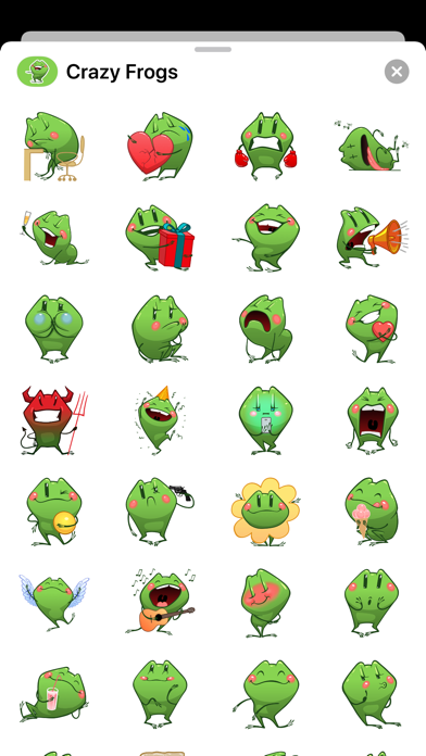 Crazy Frog Sticker Emoticons Screenshot