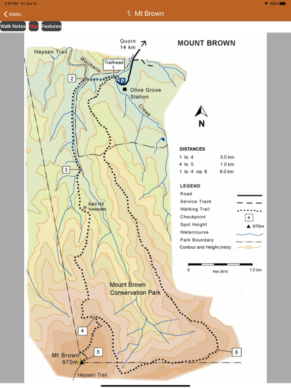 Flinders Ranges Walks iPad screenshot 5 - Reference app