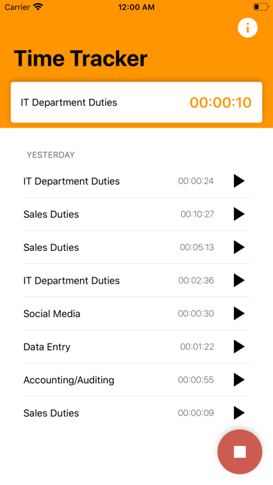 Screenshot #1 pour Teramind Time Tracker