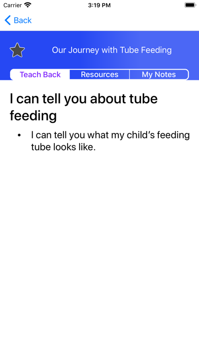 Screenshot #2 pour Our Journey with Tube Feeding