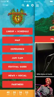 mountain jam festival iphone screenshot 2