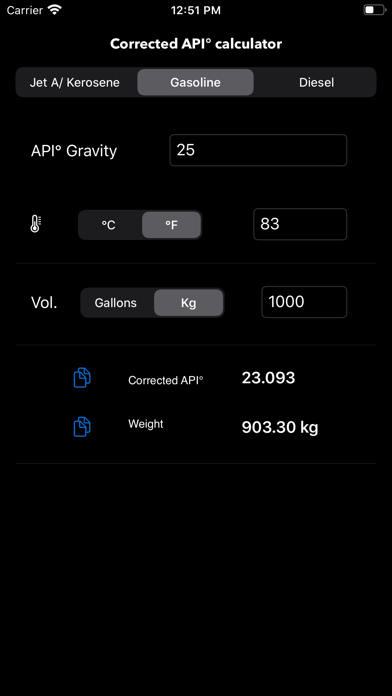API Gravity Calc screenshot 2