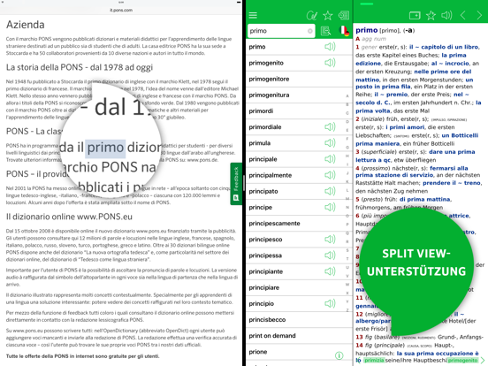 PREMIUM Wörterbuch Italienisch iPad screenshot
