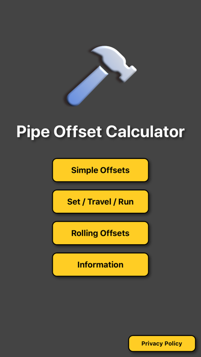 Pipe Offset Calculator Screenshot