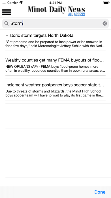 Minot Daily News All Access screenshot