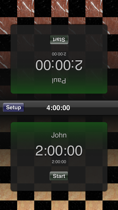 Chess Clock App Screenshot