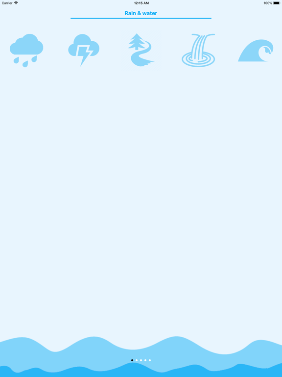 Nature Sounds iPad screenshot 1 - Entertainment app