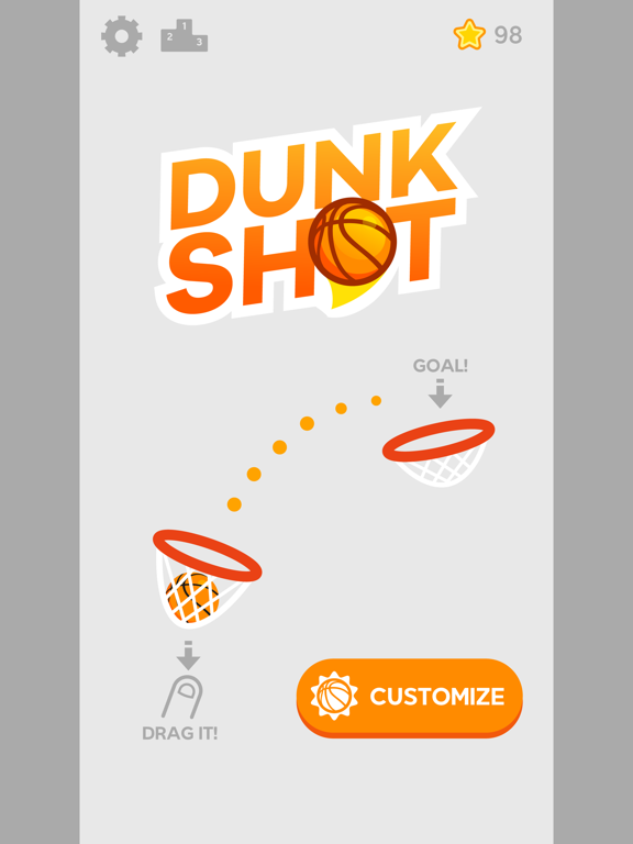 Dunk Shot iPad app afbeelding 1