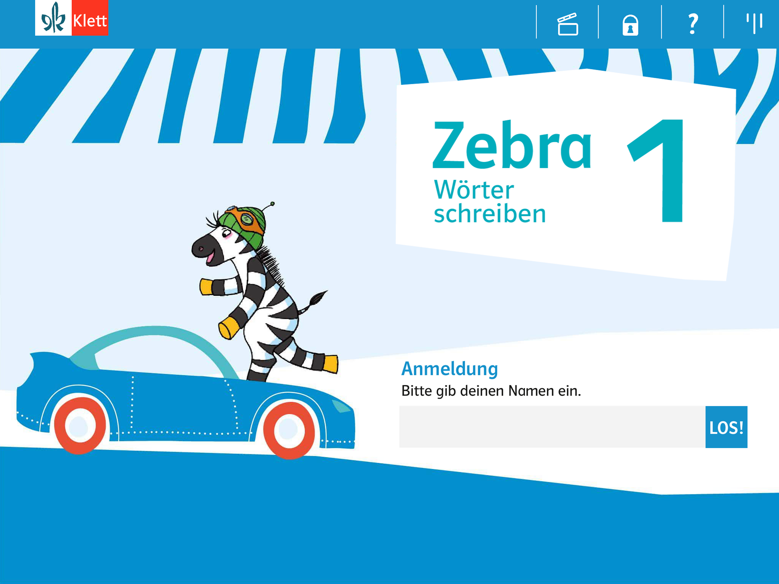 Wörter schreiben 1 mit Zebra