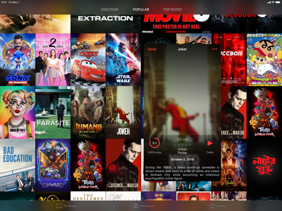 Action! TV & Movies Tracker iPad screenshot 6 - Entertainment app