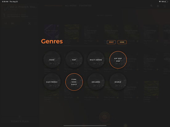 Raina iPad screenshot 3 - Music app