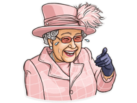 The Queen Elizabeth Stickers