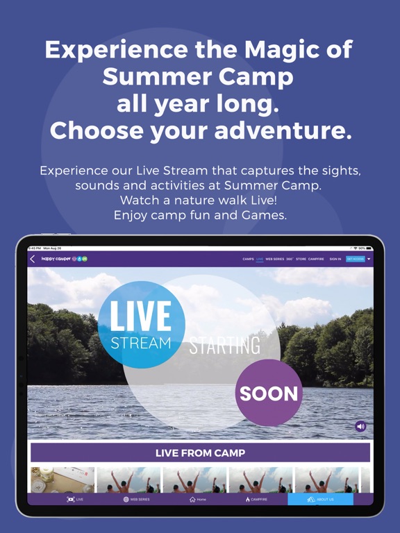 HAPPY CAMPER LIVE iPad screenshot 5 - Education app