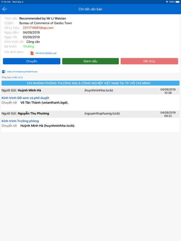 Screenshot #6 pour Vinacomin eOffice