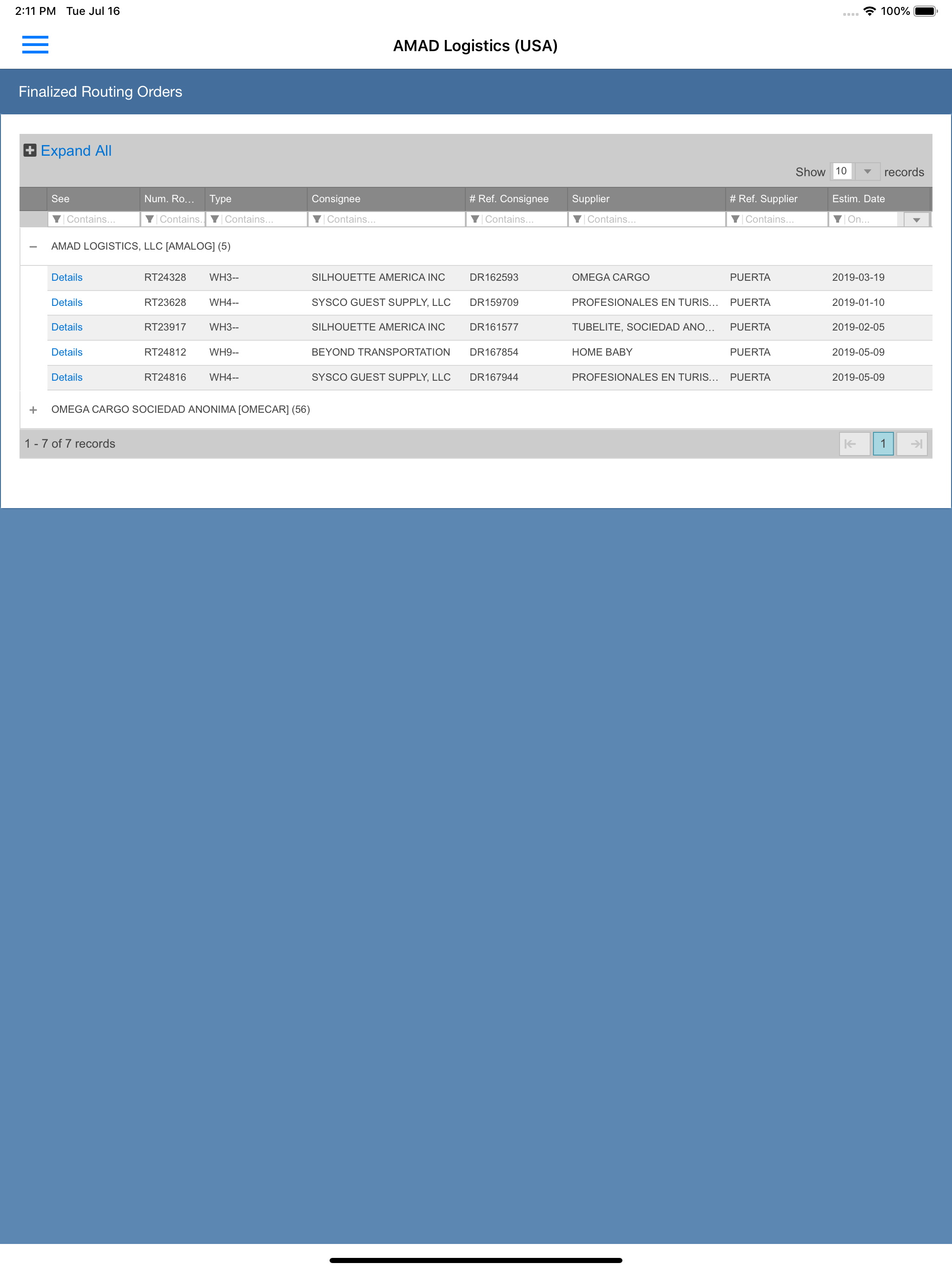 AMAD Logistics screenshot 7