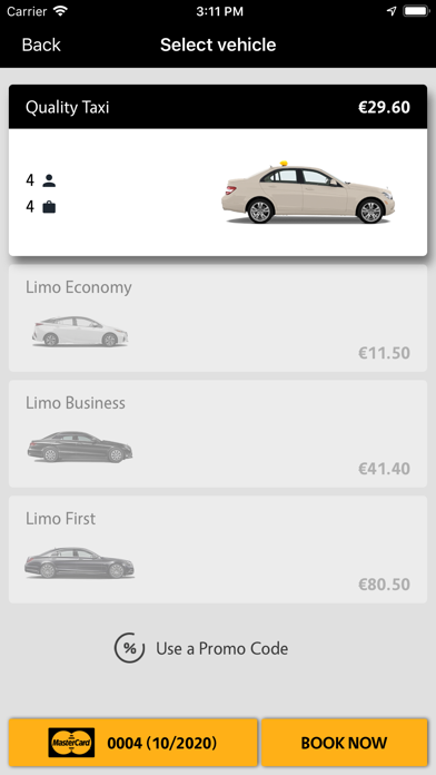 TALIXO - Taxi & Limo Booking Screenshot