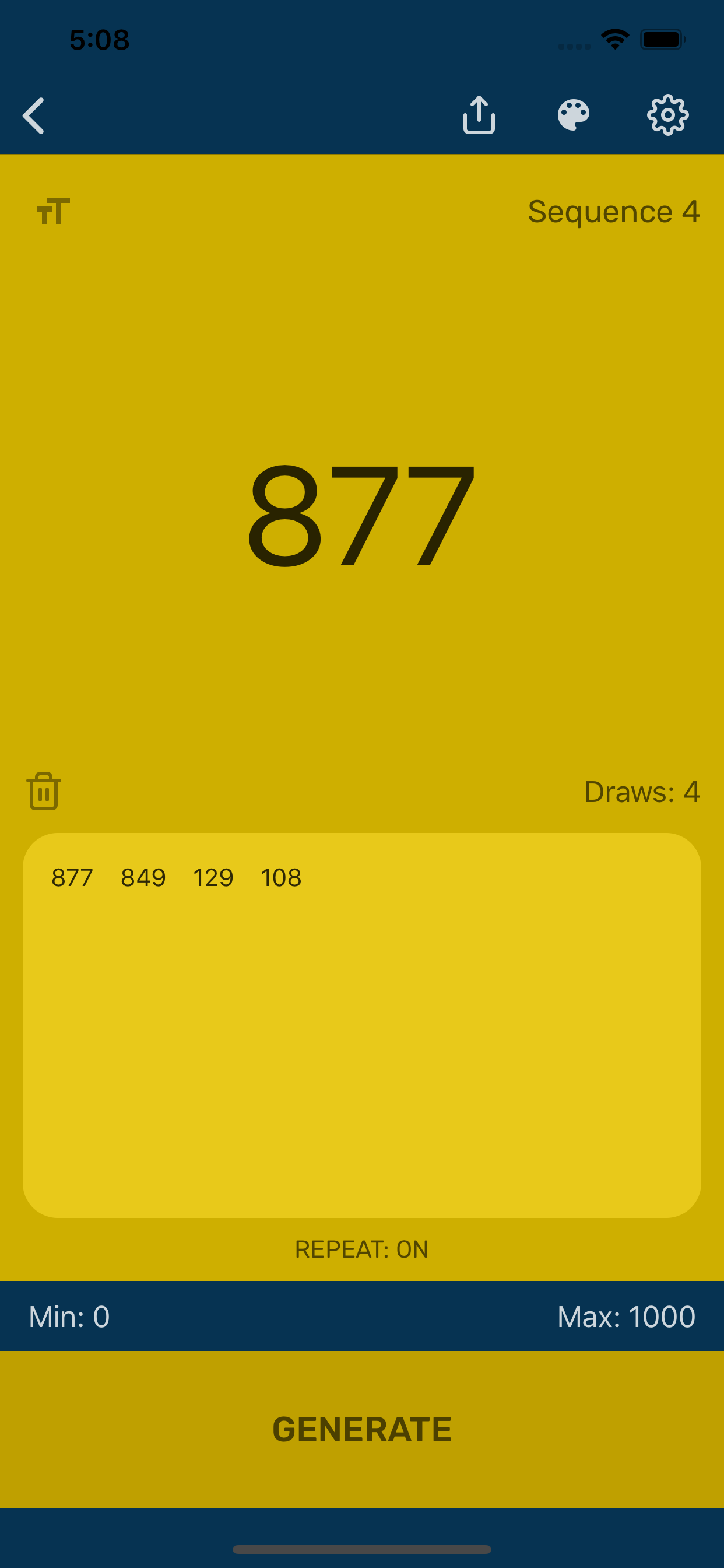 Random Number Generator App screenshot 4