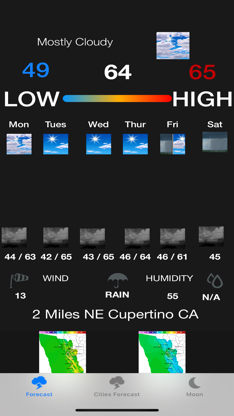 Instant NOAA Weather Forecast screenshot 1