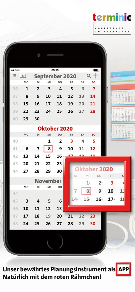 terminic 3-Monatskalender Pro - Productivity App | MWM