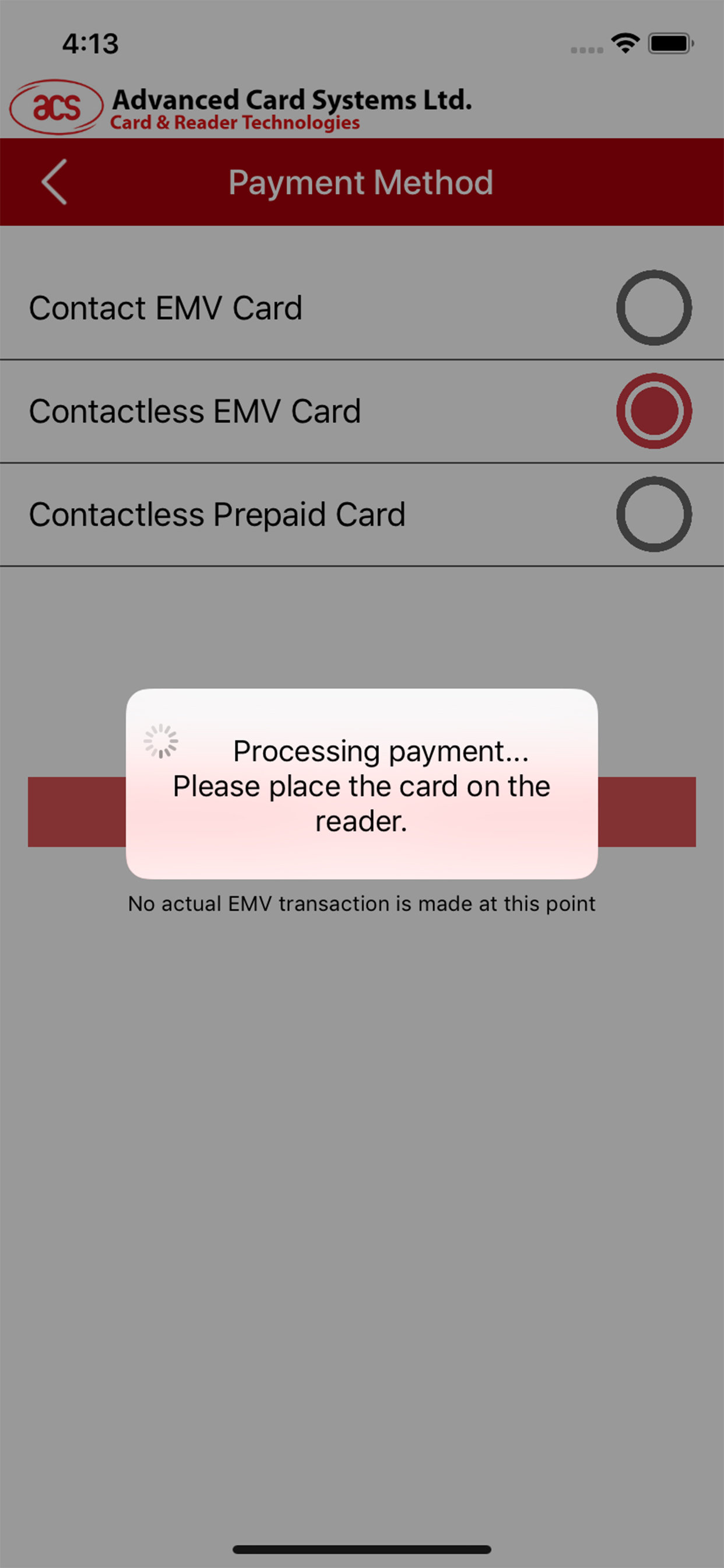 ACS mPos screenshot 4