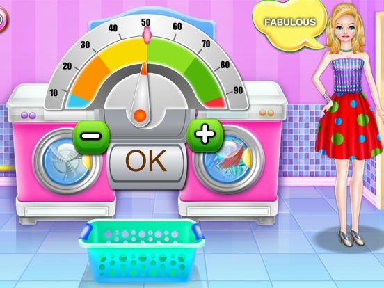 Olivias washing laundry game iPad screenshot 7 - Games app