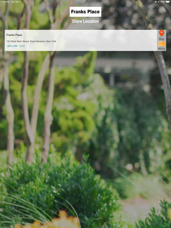 Franks Place iPad screenshot 5 - Food & Drink app