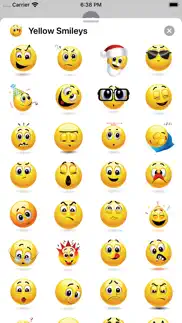 yellow smiley emoji stickers iphone screenshot 3