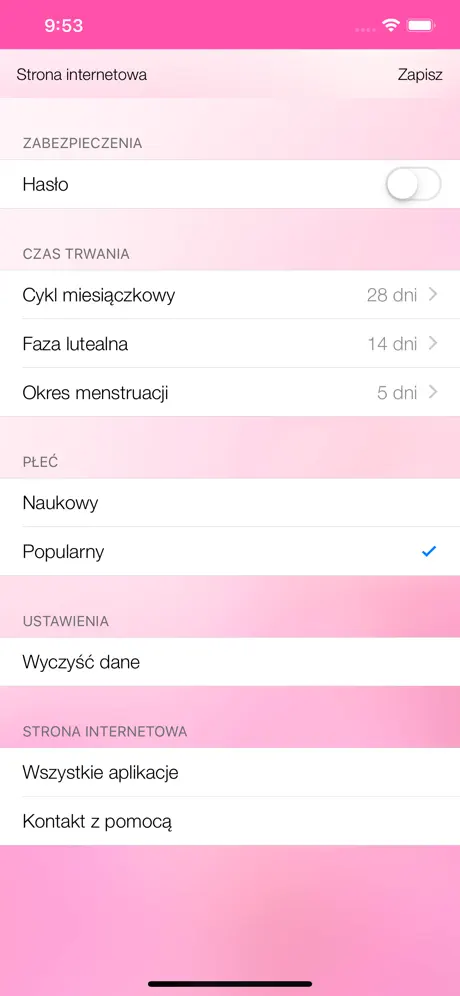 Kalendarz dni płodnych