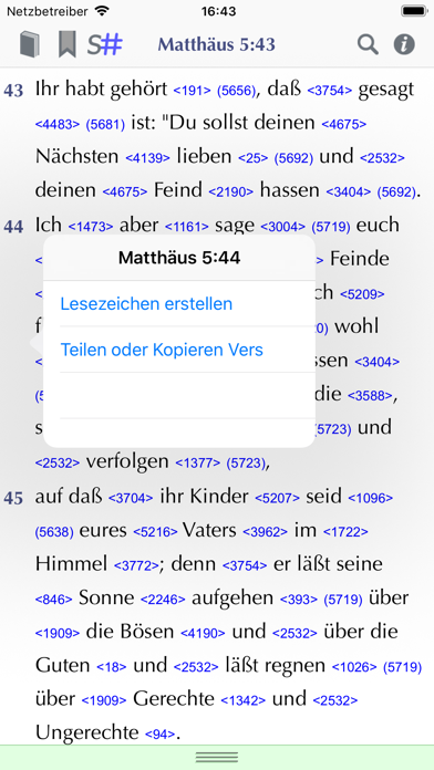 Importantia Strong-Bibel Screenshot