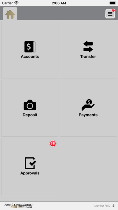 First Central Savings Business Screenshot