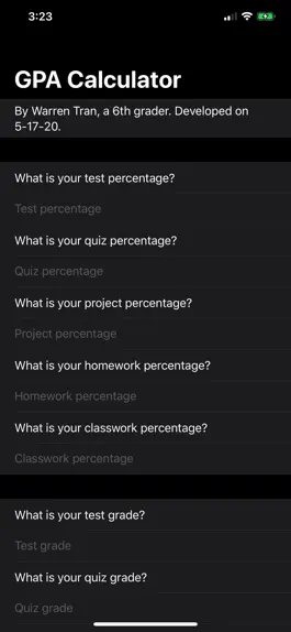 Game screenshot Warren's GPA Calculator mod apk