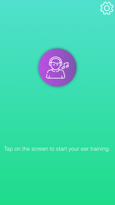 Hearing: ear training. Piano. Screenshot