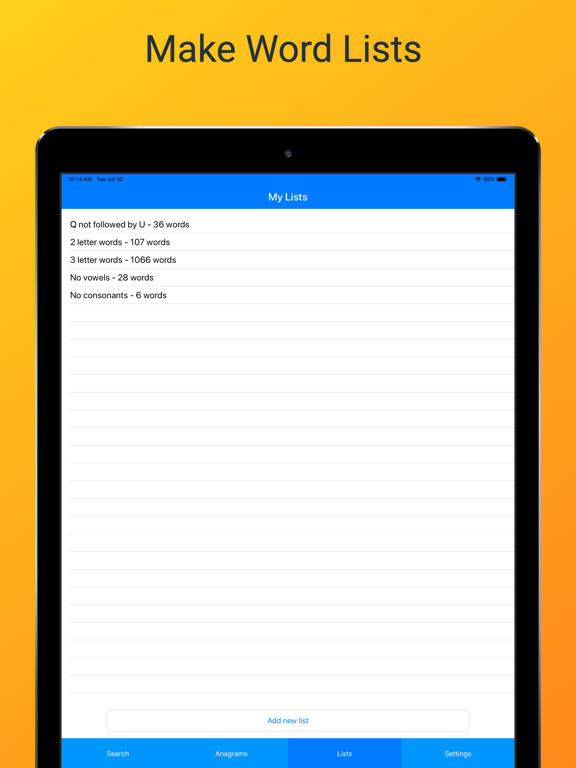 Screenshot #6 pour Word Checker (for Scrabble)