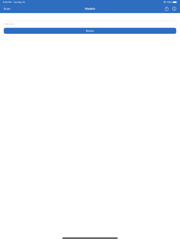 Made in - Barcode Scanner